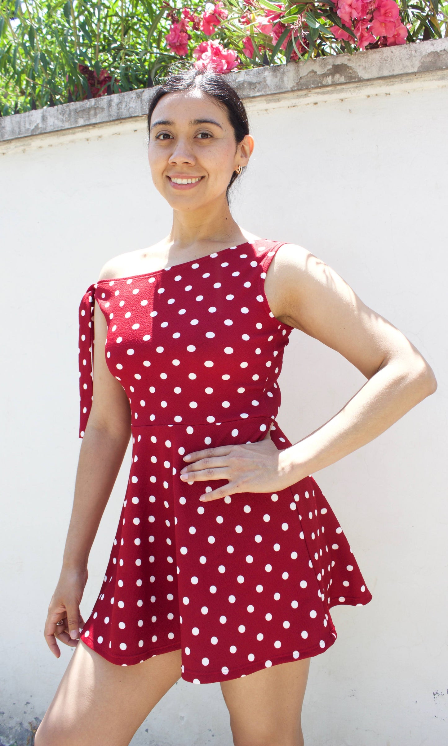 VESTIDO ASIMÉTRICOPOLKA DOTS