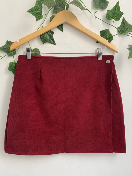 FALDA CRUZADA COTELÉ BURDEO
