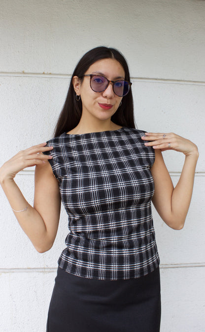 POLERA SOFIA TARTÁN