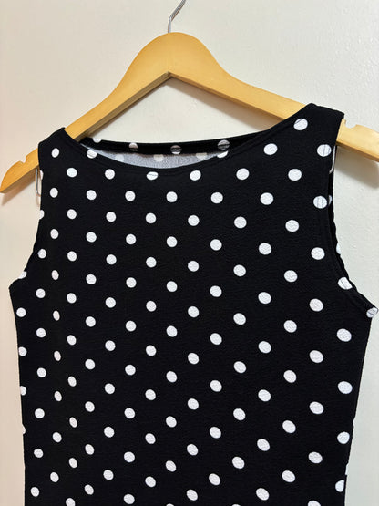 Top polka dots negro