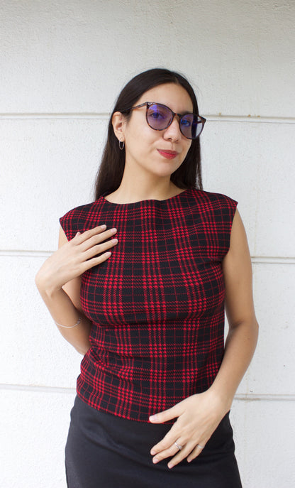 POLERA SOFIA TARTÁN