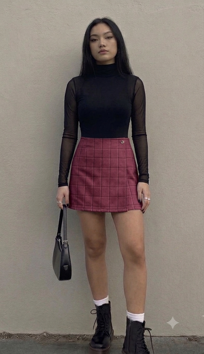 FALDA CRUZADA PALO ROSA