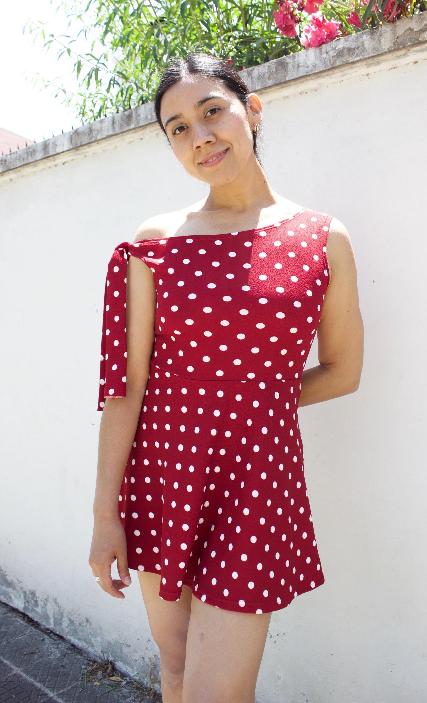 VESTIDO ASIMÉTRICOPOLKA DOTS