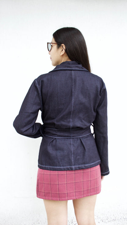 CHAQUETA DENIM AZUL OSCURO