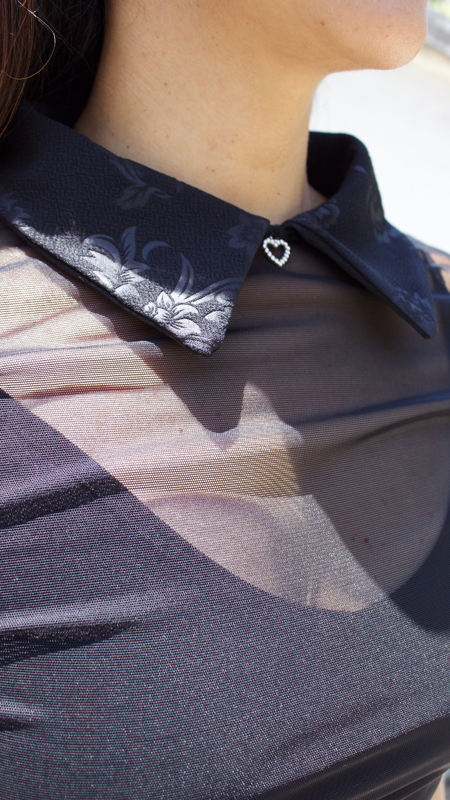 POLERA MALLA CON CUELLO