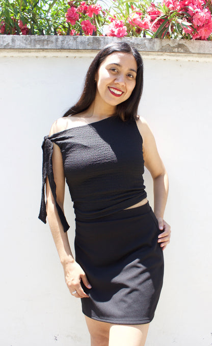 TOP LAZO ASIMÉTRICO