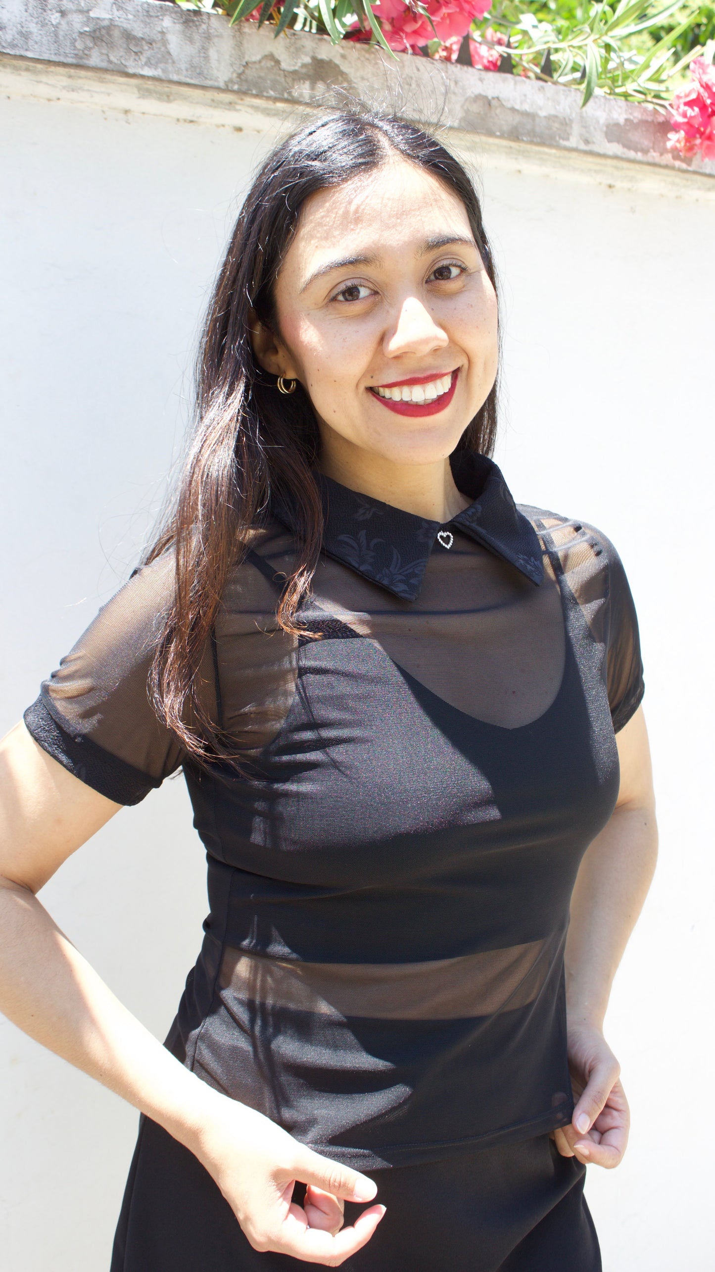 POLERA MALLA CON CUELLO