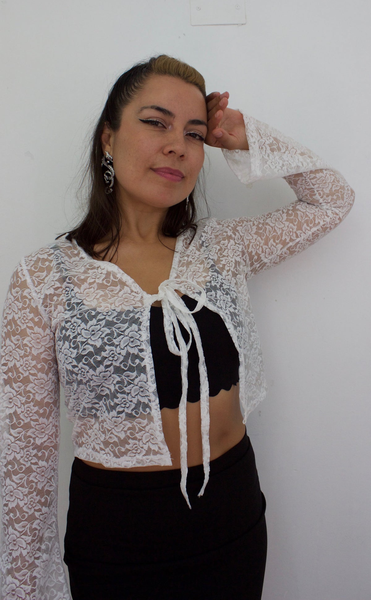 BOLERO ENCAJE BLANCO