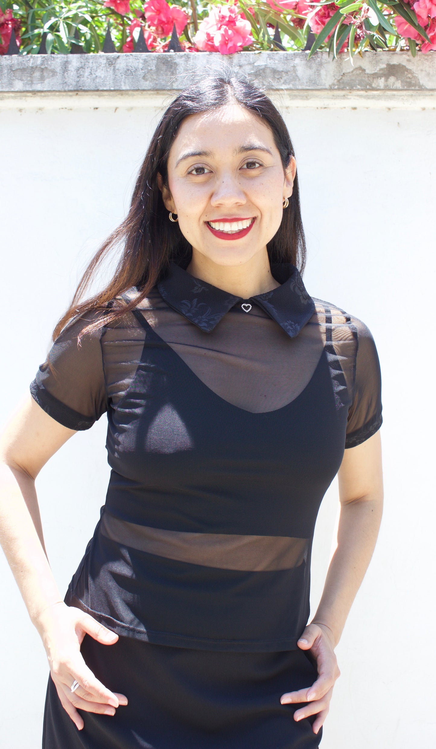 POLERA MALLA CON CUELLO