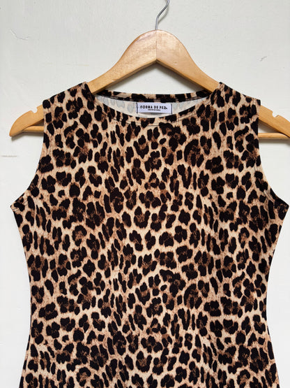 VESTIDO MINI LEOPARDO