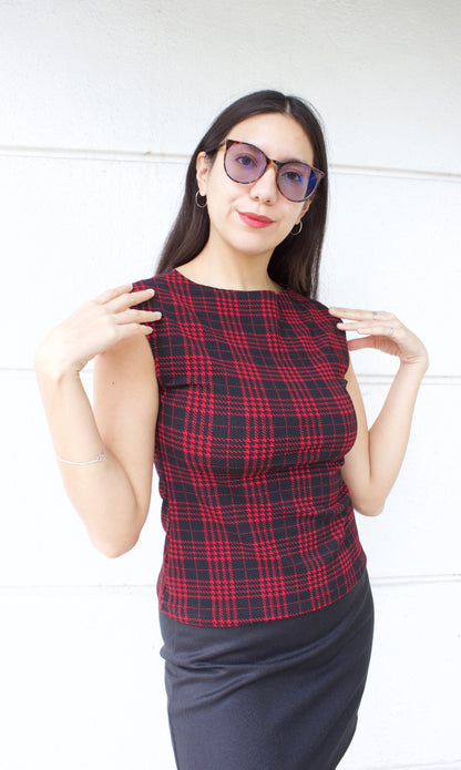 POLERA SOFIA TARTÁN