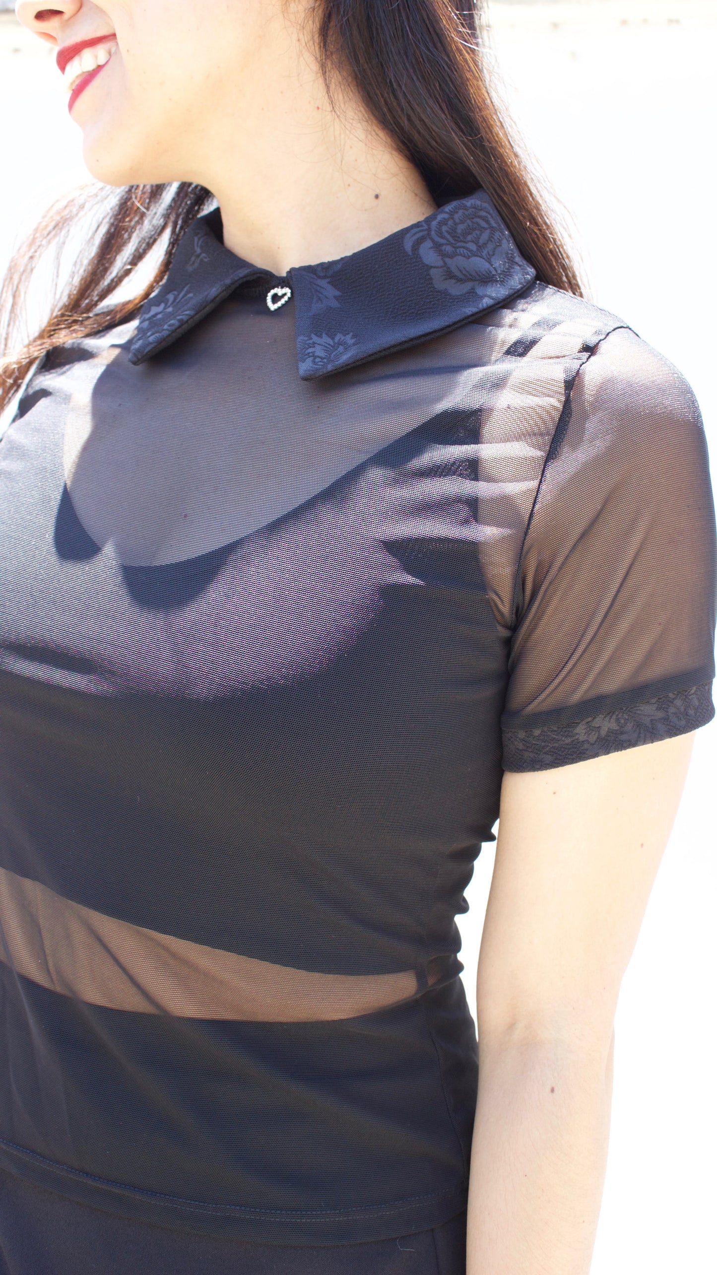 POLERA MALLA CON CUELLO