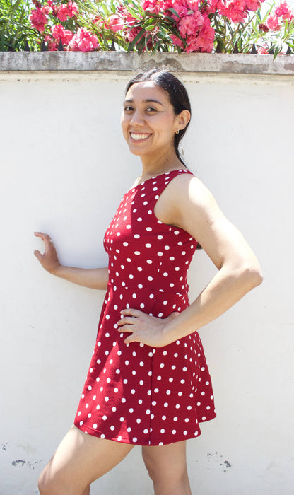 VESTIDO ASIMÉTRICOPOLKA DOTS