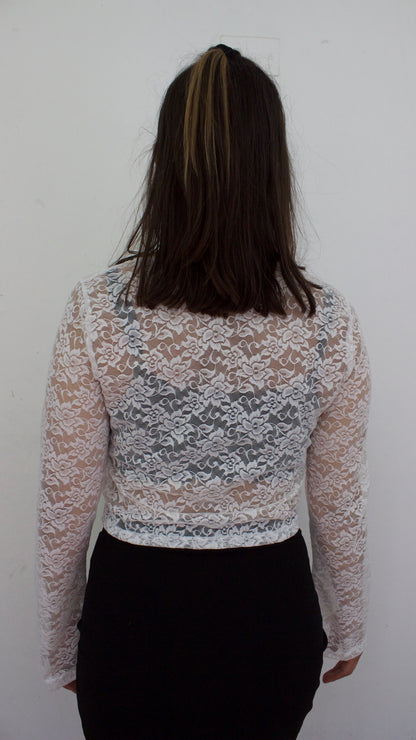 BOLERO ENCAJE BLANCO