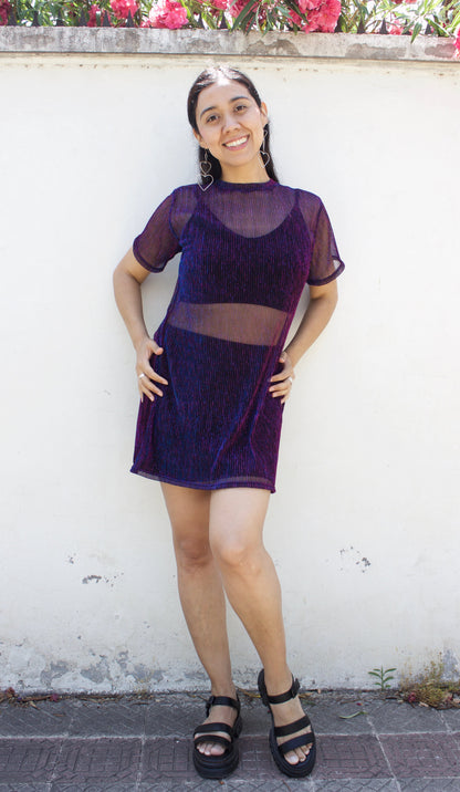 VESTIDO PLISADO TORNASOL