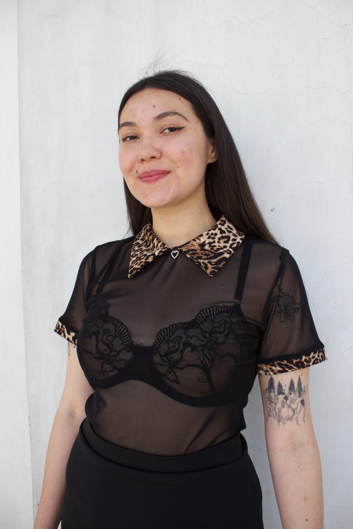 POLERA MALLA CON CUELLO