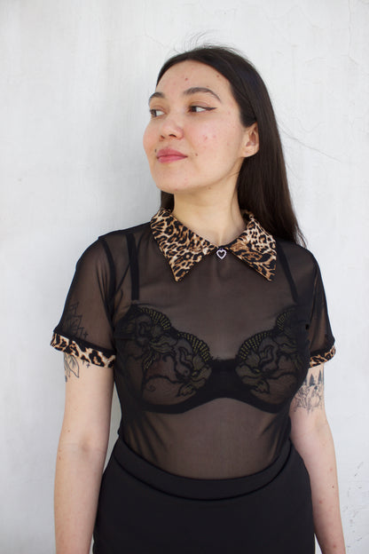 POLERA MALLA CON CUELLO