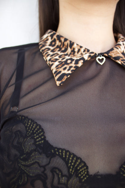 POLERA MALLA CON CUELLO